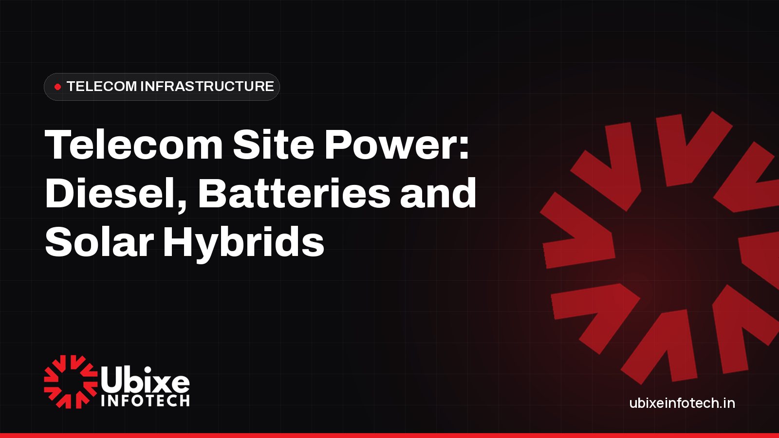 Telecom Site Power: Diesel, Batteries and Solar Hybrids